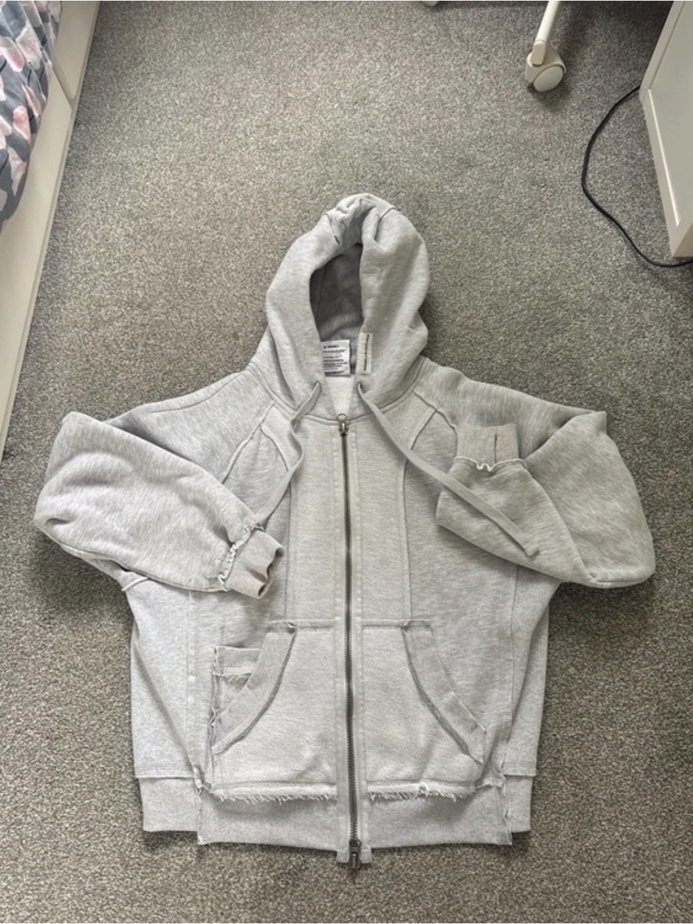 Named Collective Gray Zip-Up Hoodie
